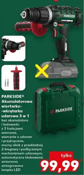 Kaufland Akumulatorowa wiertarko-wkrętarka Parkside oferta