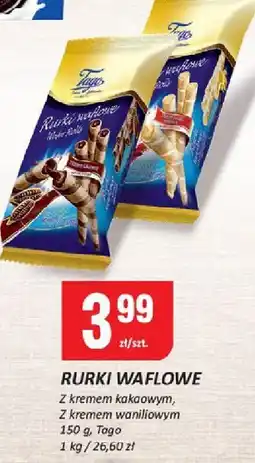 Chorten Rurki waflowe z kremem kakaowym 150g Tago oferta