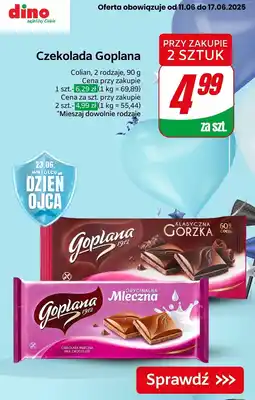 Dino Czekolada Goplana Oryginalna Mleczna Colian oferta