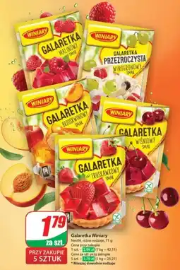 Dino Galaretka wiśniowy smak 71g Winiary oferta