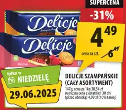 Delicje szampańskie (cały asortyment)