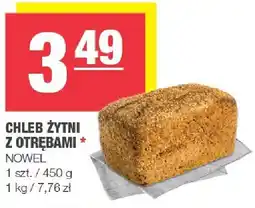 Spar Chleb żytni z otrębami 450g Nowel oferta