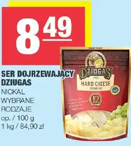 Spar Ser dojrzewający Dziugas 100g Nickal oferta