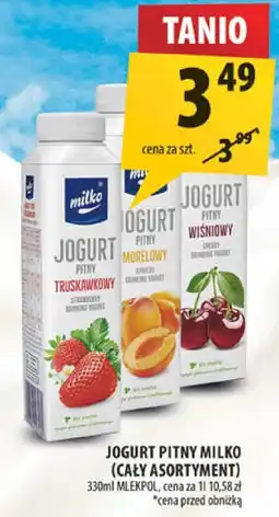 Arhelan Jogurt pitny Milko truskawkowy 330ml oferta