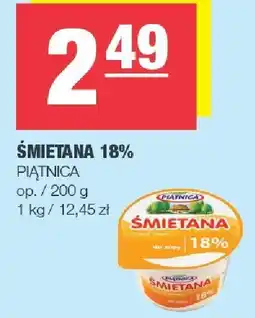 Spar Śmietana 18% Piątnica 200g oferta