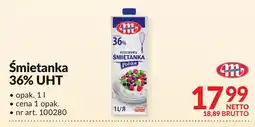 Makro Śmietanka 36% UHT 1l Mlekovita oferta