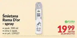 Makro Śmietana Rama D’or spray 500ml Flora oferta