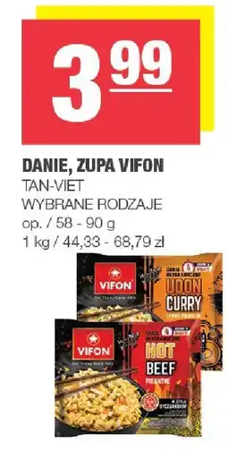 Spar Danie, zupa Vifon Tan-Viet 58-90g oferta