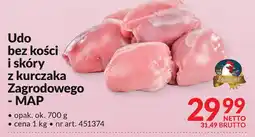 Makro Udo bez kości i skóry z kurczaka Zagrodowego - MAP Makro oferta
