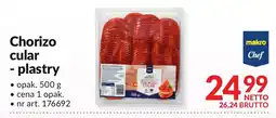 Makro Chorizo cular plastry 500g Makro Chef oferta