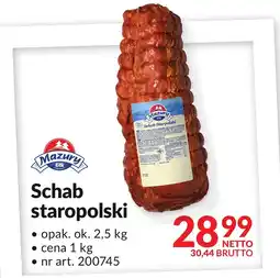 Makro Schab staropolski Mazury Ełk oferta
