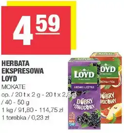 Spar Herbata ekspresowa Loyd Mokate oferta