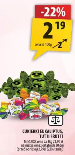 Arhelan Cukierki eukaliptus, tutti frutti 100g Wawel oferta