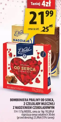 Arhelan Bombonierka praliny od serca 114-117g E. Wedel oferta