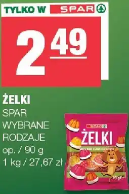 Spar Żelki Spar oferta