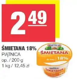 Spar Śmietana 18% 200 g Piątnica oferta