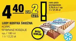 Spar Lody Kostka Śnieżna wybrane rodzaje Koral oferta