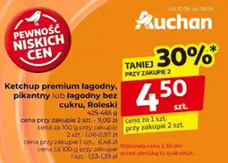 Auchan Ketchup premium łagodny Roleski 425-465g oferta