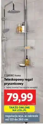 Lidl LIVARNO home Teleskopowy regał prysznicowy oferta