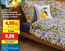 Lidl LIVARNO home Zestaw 2 poszewek na poduszki oferta