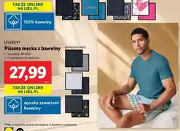 Lidl Piżama męska z bawełny oferta