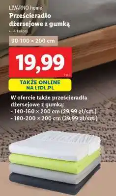 Lidl Prześcieradło dżersejowe z gumką oferta