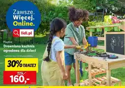 Lidl Drewniana kuchnia ogrodowa dla dzieci oferta