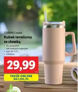 Lidl LIVARNO home Kubek termiczny ze słomką oferta