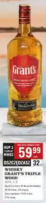 Biedronka Whisky Grant's Triple Wood oferta
