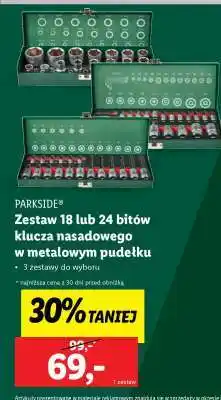 Lidl PARKSIDE Zestaw 18 lub 24 bitów klucza nasadowego oferta