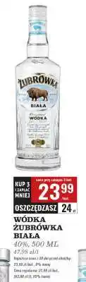 Biedronka Wódka Żubrówka Biała oferta