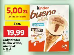 Lidl Lody Kinder Bueno White, wielopak oferta