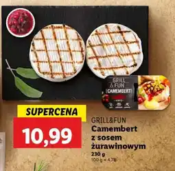 Lidl GRILL&FUN Camembert z sosem żurawinowym oferta