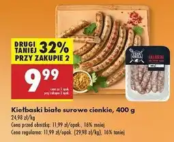 Biedronka Kiełbaski białe surowe Czas Na Grill oferta
