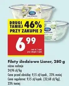 Biedronka Śledź atlantycki w lekkim sosie jogurtowo-cytrynowym Lisner oferta