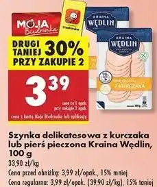 Biedronka Pierś pieczona z kurczaka Kraina Wędlin oferta