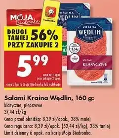 Biedronka Salami klasyczne Kraina Wędlin oferta