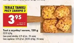 Biedronka Tost z szynką i serem oferta