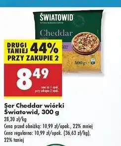 Biedronka Ser cheddar tarty Światowid oferta