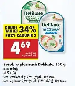 Biedronka Serek śmietankowy z ziołami Delikate oferta