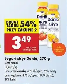 Biedronka Jogurt skyr mango-marakuja Danone Danio oferta