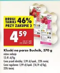 Biedronka Kluski na parze z nadzieniem malinowym Buchcik oferta