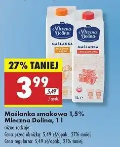 Biedronka Maślanka pieczone jabłko Mleczna Dolina oferta