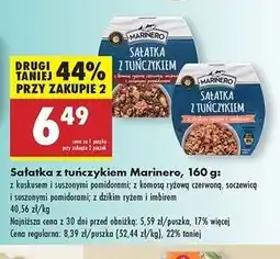 Biedronka Sałatka z tuńczykiem dzikim ryżem i imbirem Marinero oferta