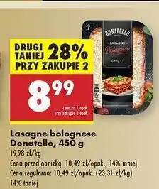 Biedronka Lasagne bolognese Donatello oferta