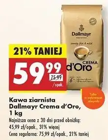 Biedronka Kawa Dallmayr Crema D'oro oferta