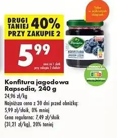 Biedronka Konfitura jagodowa Rapsodia oferta