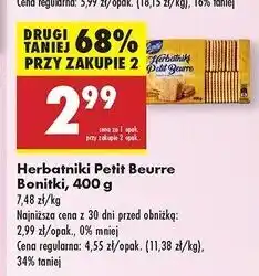 Biedronka Herbatniki petit beurre Bonitki oferta