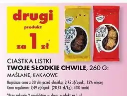Biedronka Ciastka listki kakaowe Twoje Słodkie Chwile oferta
