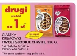 Biedronka Ciastka kremówki dekorowane z wiśnią Twoje Słodkie Chwile oferta